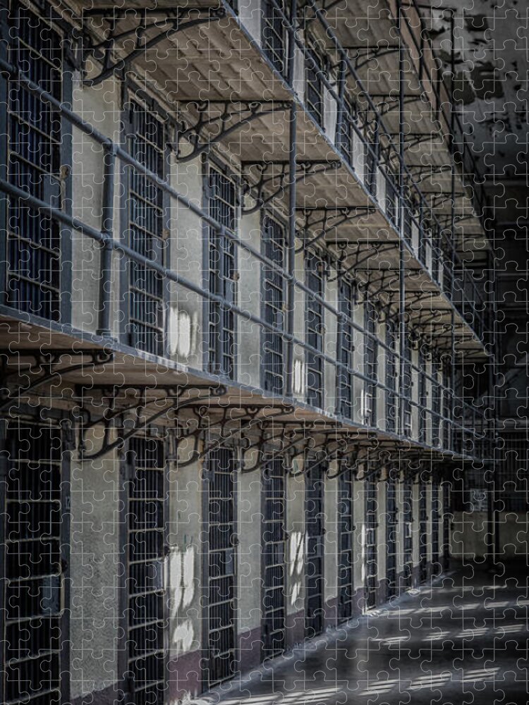 Prison Jigsaw Puzzle featuring the photograph Stacked Time - Wyoming Frontier Prison by Stephen Stookey