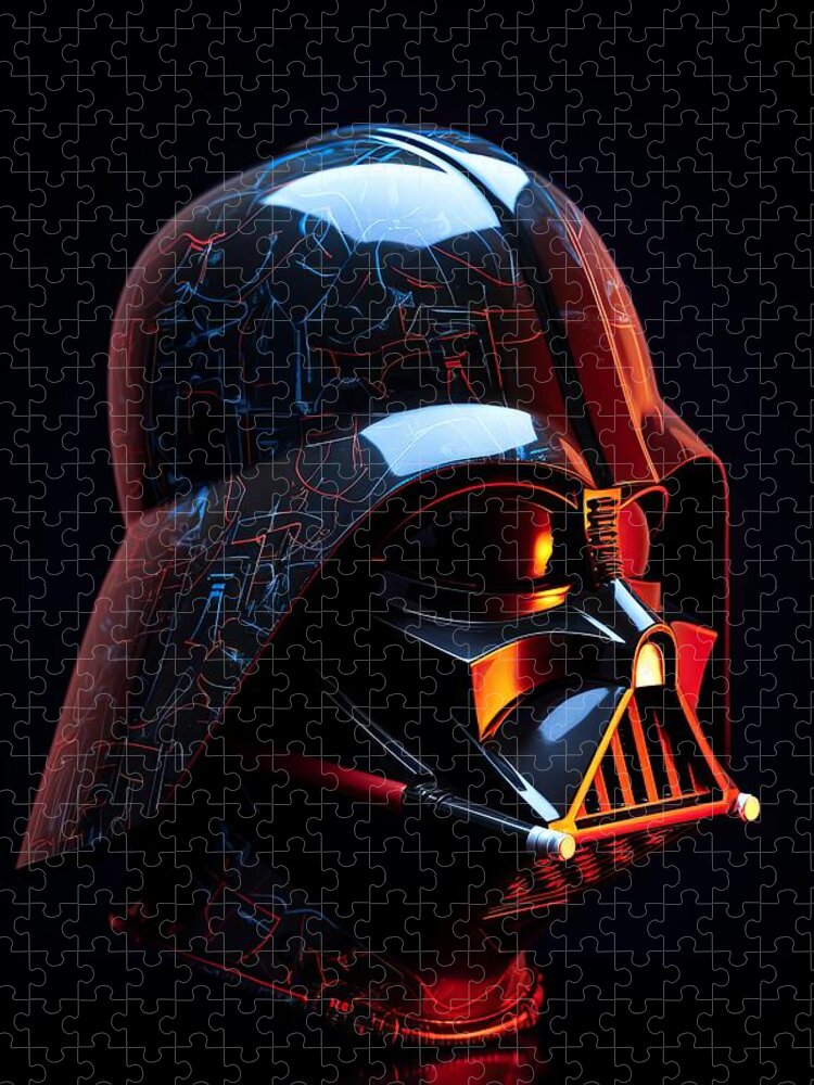 Star Wars - Darth Vader Helmet 2 Jigsaw Puzzle by Sotiris Filippou