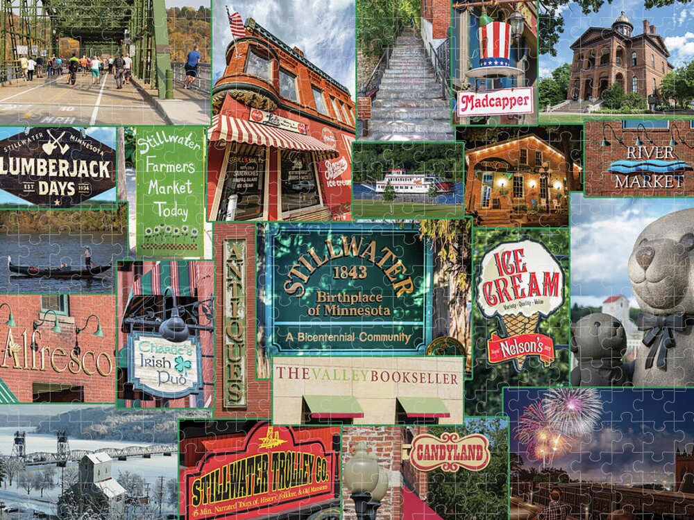 Stillwater Jigsaw Puzzle featuring the photograph Stillwater Collage by Dale Peterson