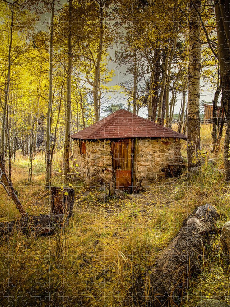 Colorado Jigsaw Puzzle featuring the photograph Stone Hut by Kevin Schwalbe