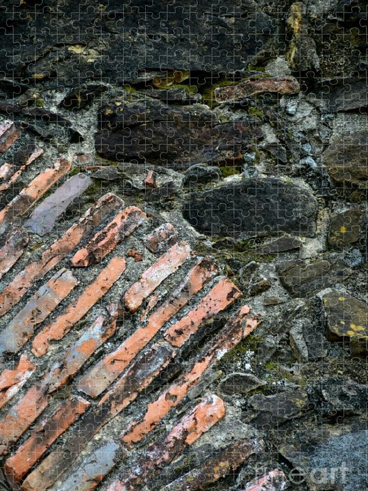 Stone Wall Textures Jigsaw Puzzle featuring the photograph Stone Wall Textures by Expressions By Stephanie