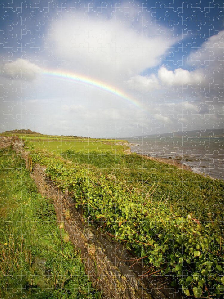 Stone Wall Jigsaw Puzzle featuring the photograph Stone Walls And Rainbows by Mark Callanan