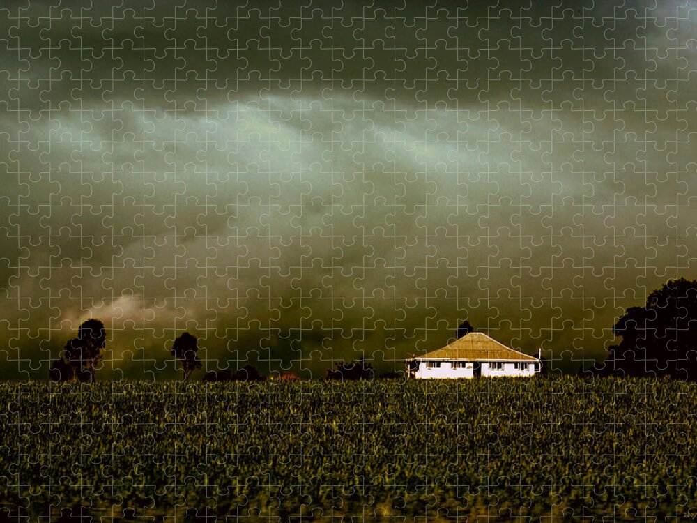 Landscape Jigsaw Puzzle featuring the photograph Storm on the Rise by Holly Kempe