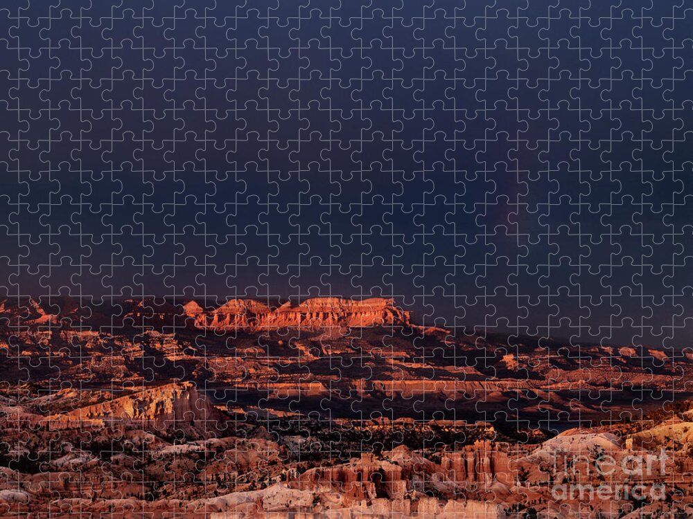 Dave Welling Jigsaw Puzzle featuring the photograph Storm Over Aquarius Plateau Bryce Canyon National Park by Dave Welling