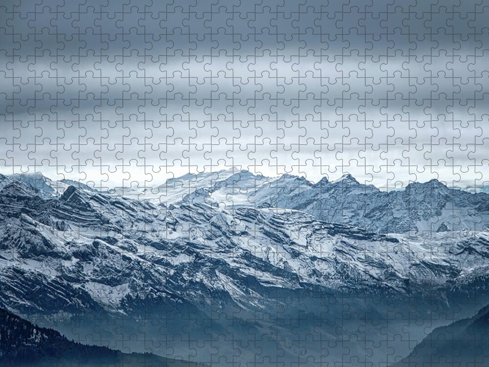 Mountains Jigsaw Puzzle featuring the photograph Storm Over the Mountains by Rick Deacon