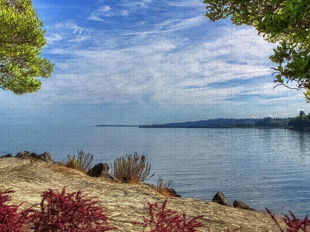 Sea Jigsaw Puzzle featuring the photograph Strait of Juan DeFuca by Loyd Towe Photography