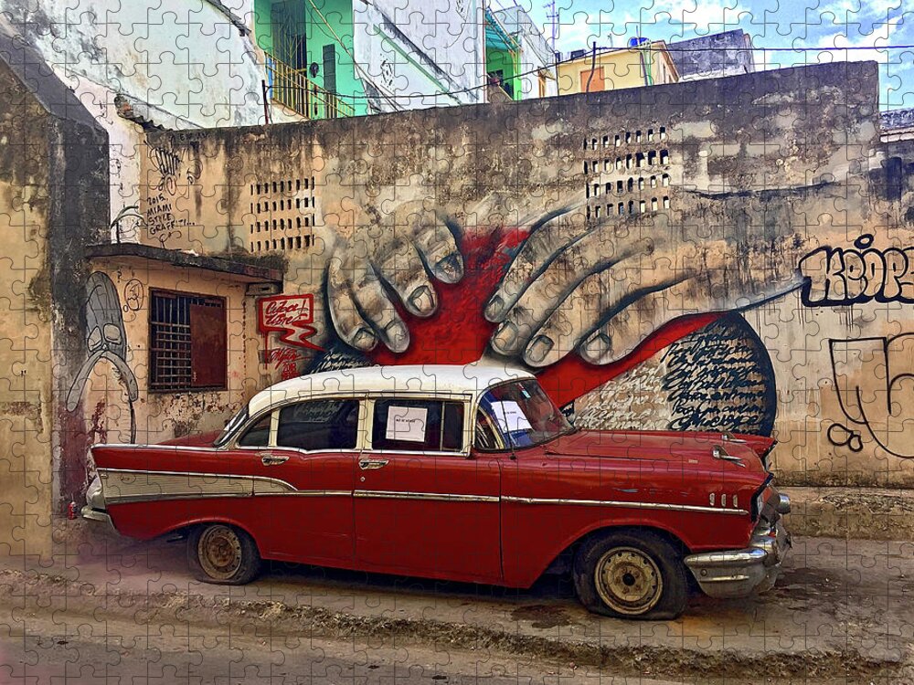 Cuba Jigsaw Puzzle featuring the photograph Out of Order by Kerry Obrist