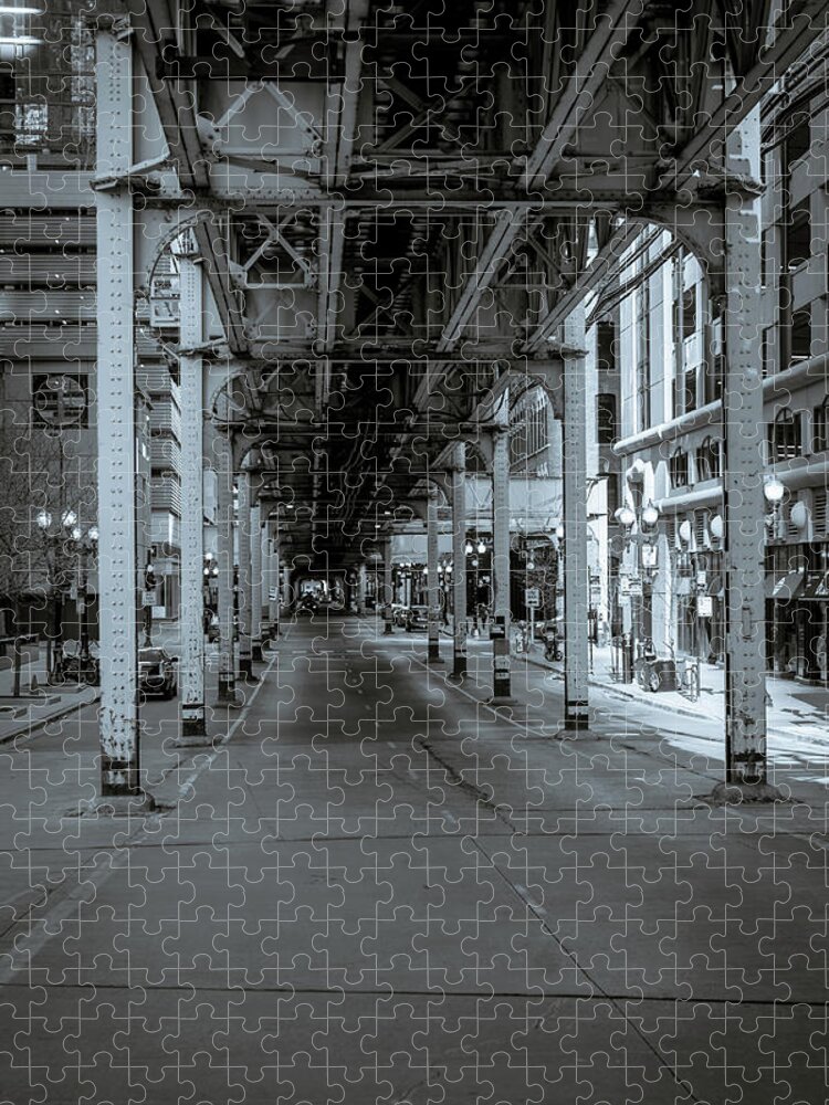 Bridge Jigsaw Puzzle featuring the photograph Streets of Chicago by Miguel Winterpacht