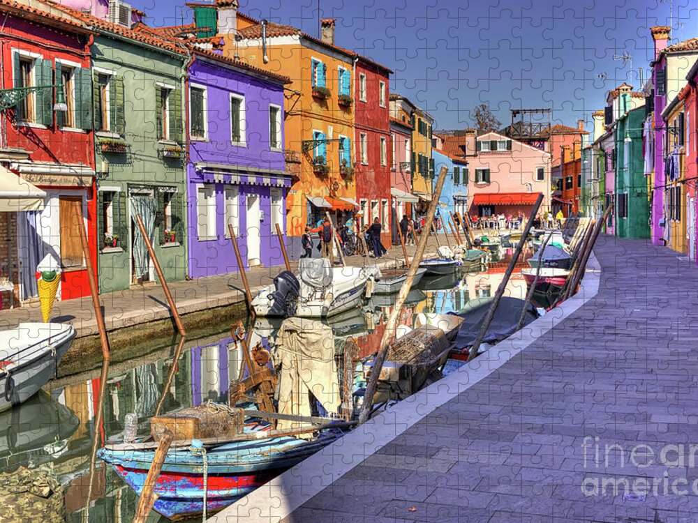 Italy Jigsaw Puzzle featuring the photograph Strolling Around Burano - Venice - Italy by Paolo Signorini