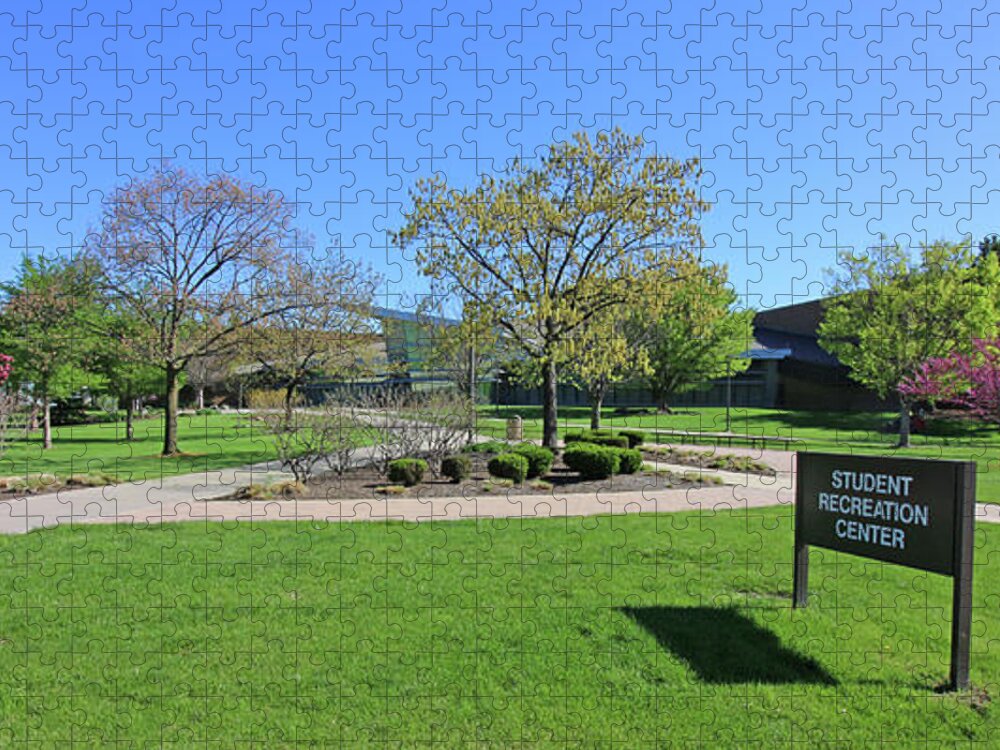 Student Jigsaw Puzzle featuring the photograph Student Recreation Center Bowling Green State University 5974 by Jack Schultz