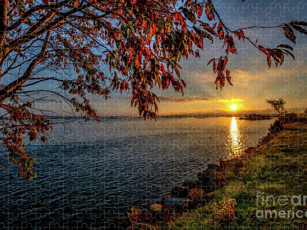 Sugar Island Jigsaw Puzzle featuring the photograph Sugar Island Sunrise -3688 by Norris Seward
