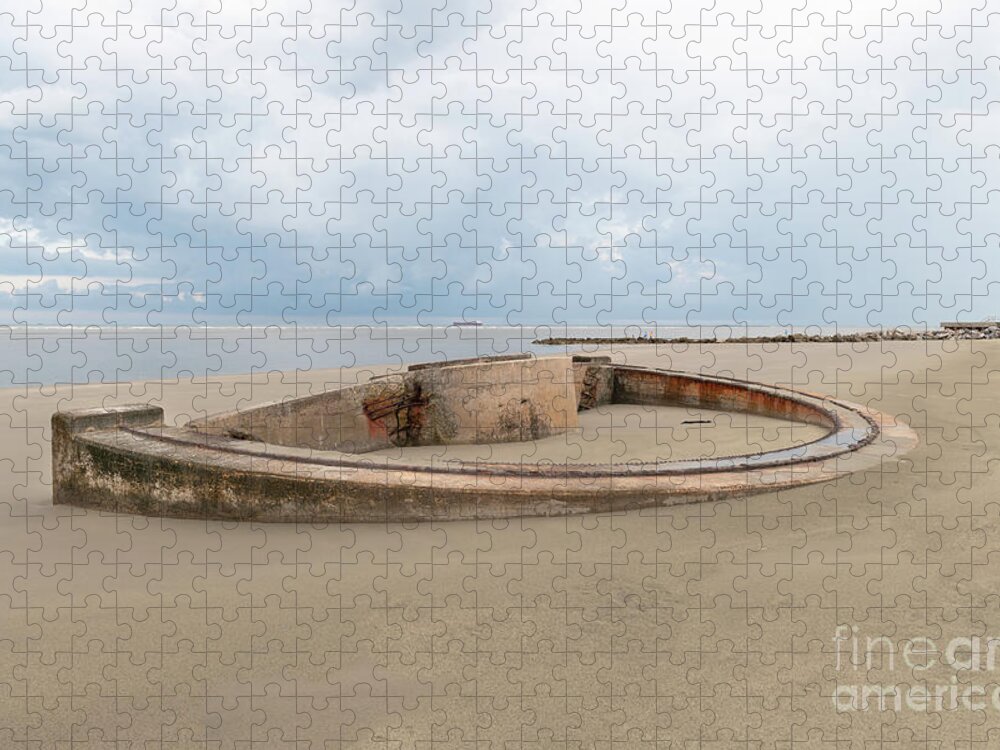 Historic Military Apparatus Jigsaw Puzzle featuring the photograph Sullivan's Island Coastal Defense - Panama Mount by Dale Powell