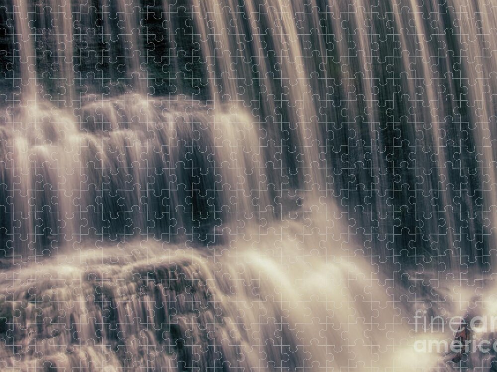 Falls Jigsaw Puzzle featuring the photograph Summer Evening Falls by Phil Perkins
