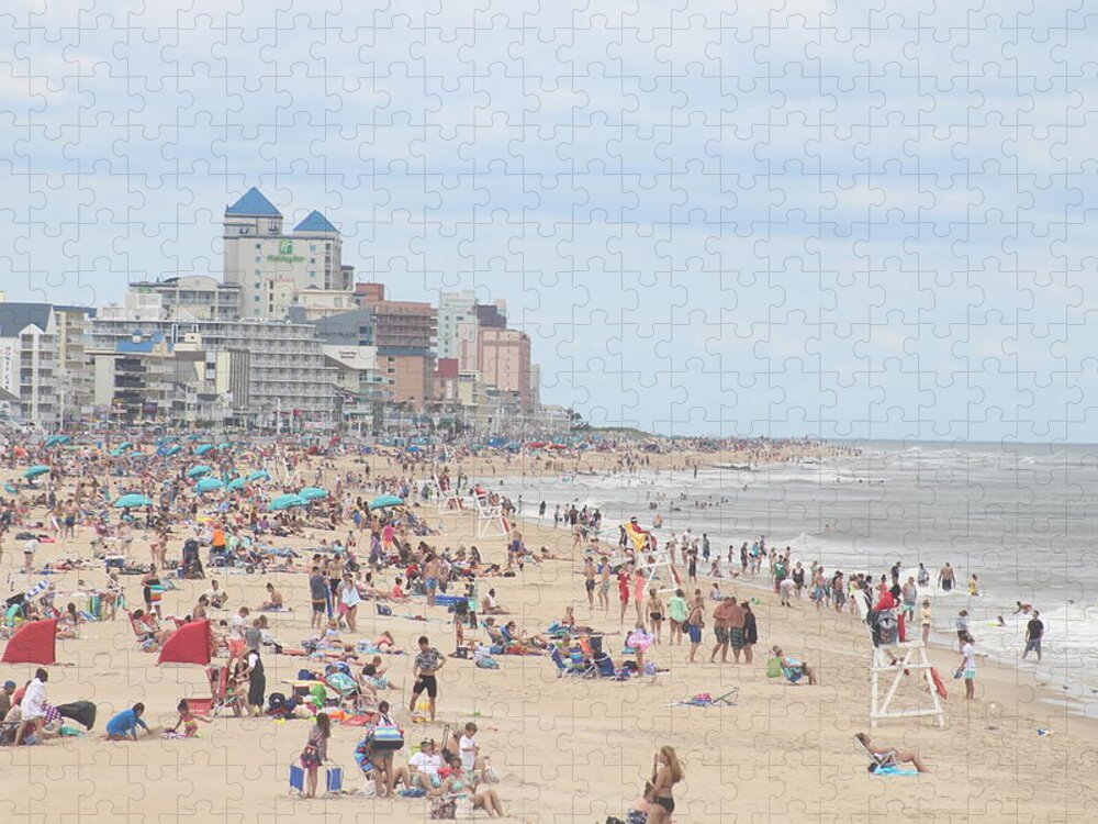 Beach Jigsaw Puzzle featuring the photograph Summertime On The Beach by Robert Banach