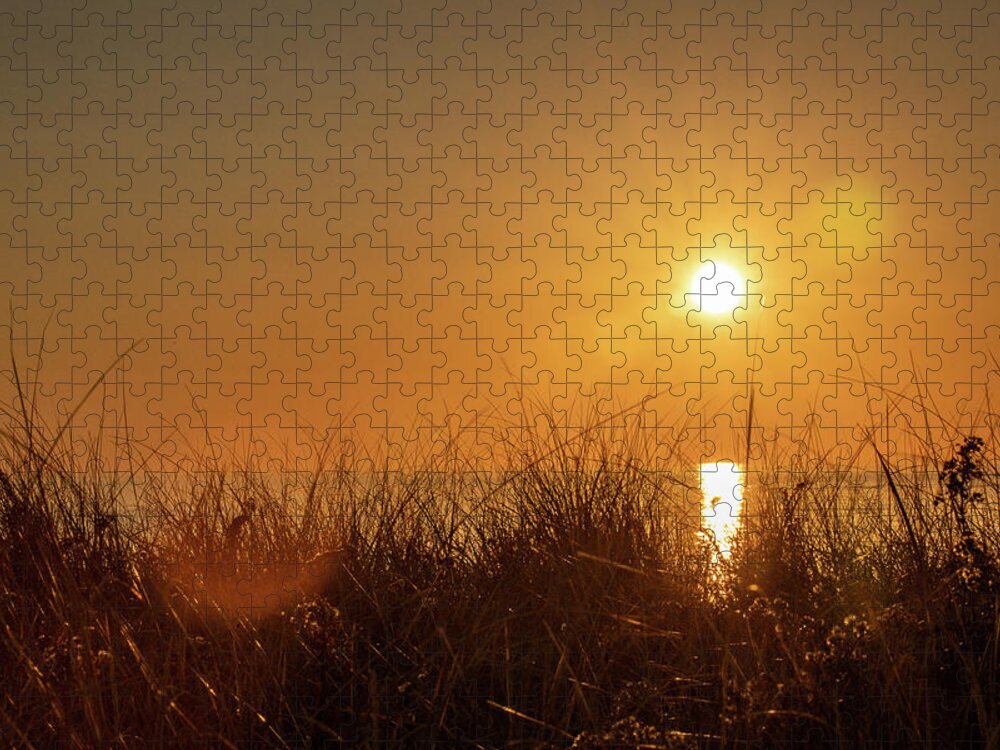 Old Jigsaw Puzzle featuring the photograph Sun Rays and Flare by Denise Kopko