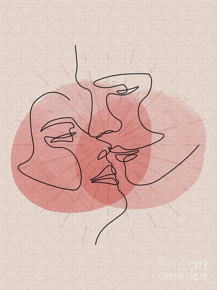 Erotic kiss drawings