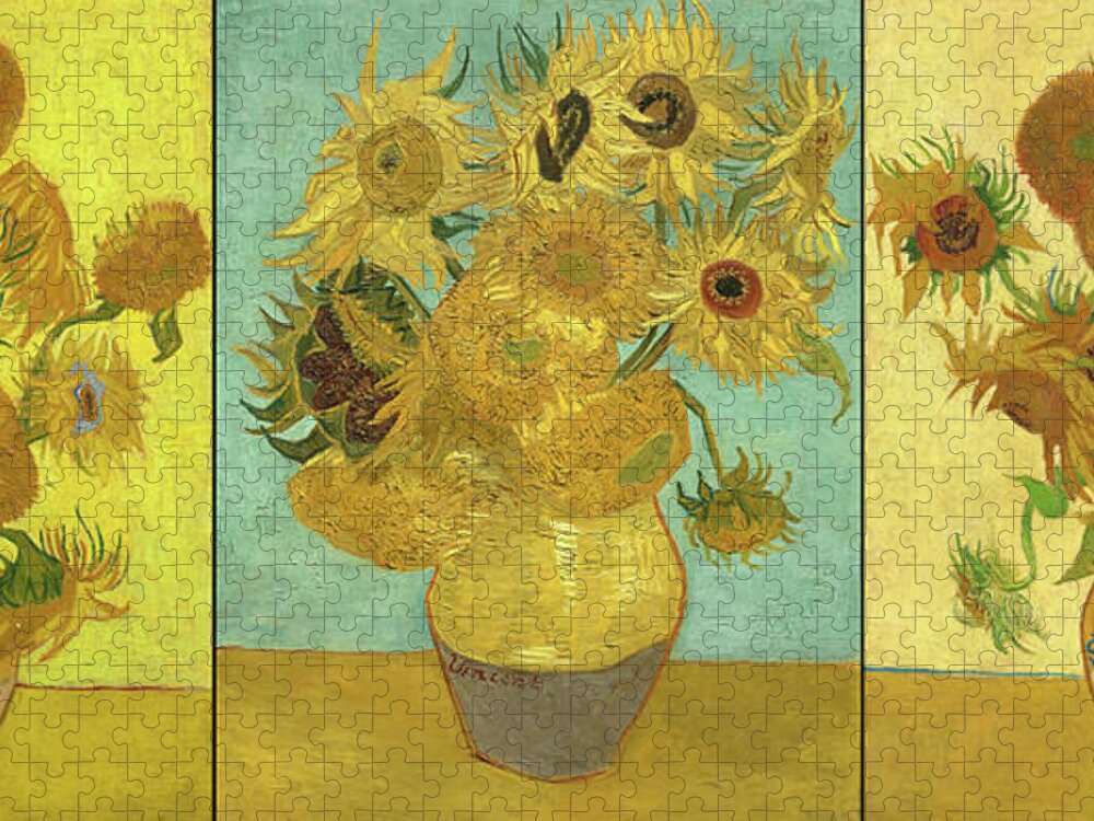 Sunflowers Series, 1888-1889 Jigsaw Puzzle by Vincent van Gogh - Fine Art  America