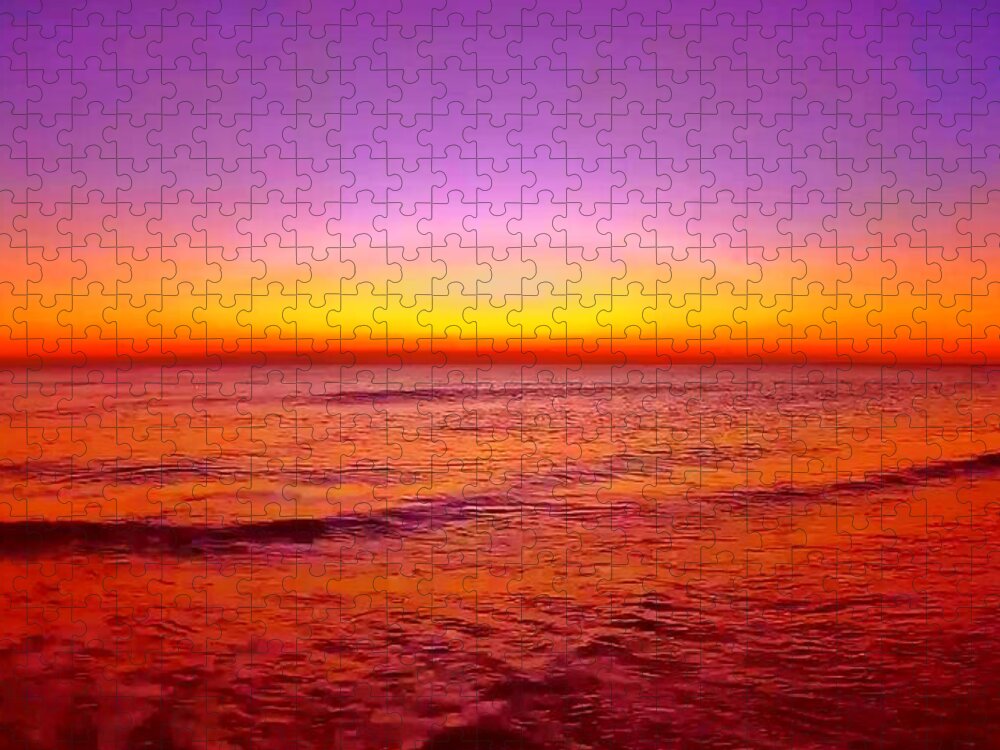 Sunrise Jigsaw Puzzle featuring the photograph Sunrise Beach 6 by Rip Read