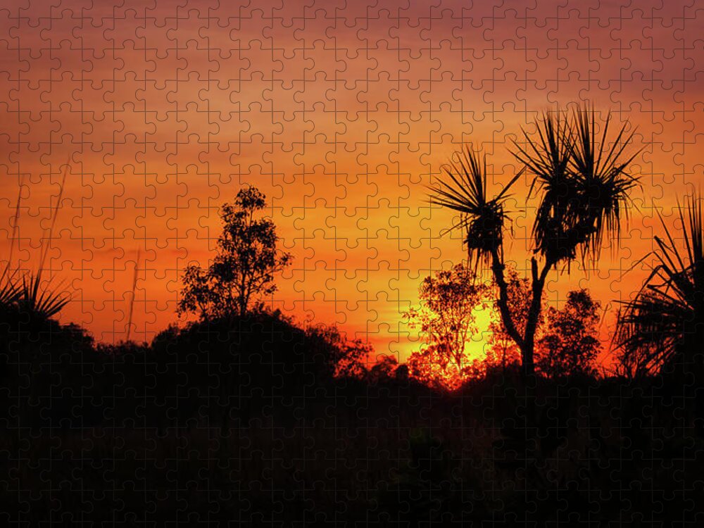Timeless Kakadu Jigsaw Puzzle featuring the photograph Sunrise - Kakadu National Park by Lexa Harpell