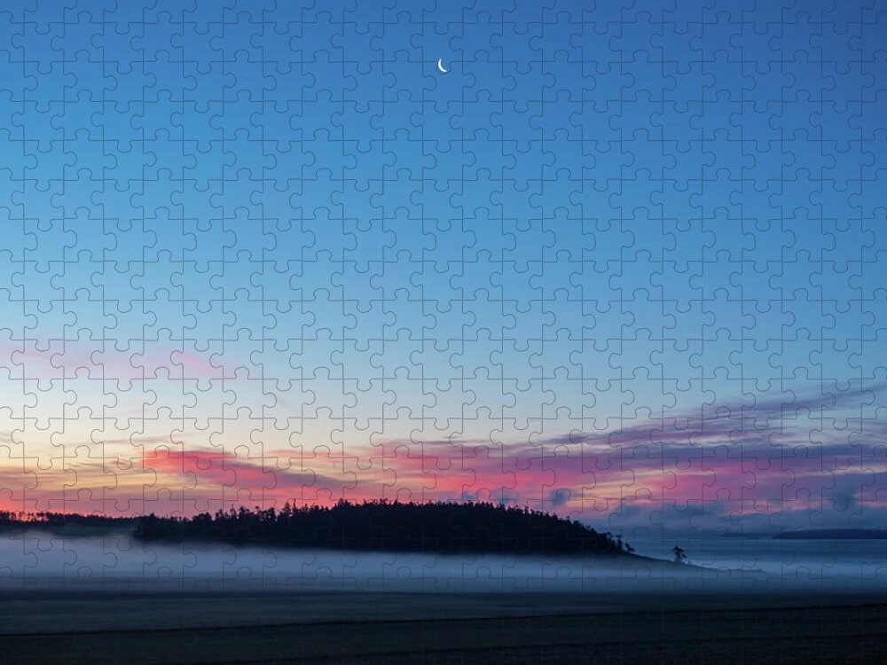  Night Jigsaw Puzzle featuring the photograph Sunrise on Ebey's Praire by Leslie Struxness