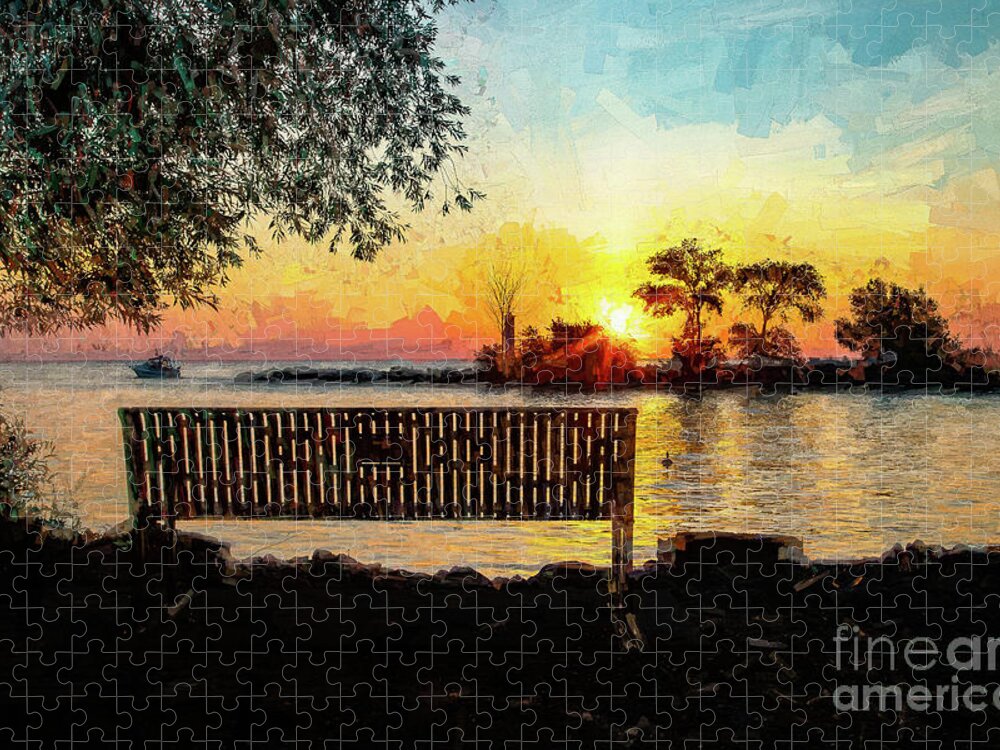 Dawn Jigsaw Puzzle featuring the photograph Sunrise on Grimsby by Marilyn Cornwell