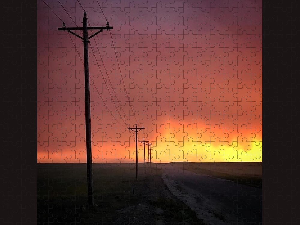 Sunset Jigsaw Puzzle featuring the photograph Sunset 2 by Julie Powell