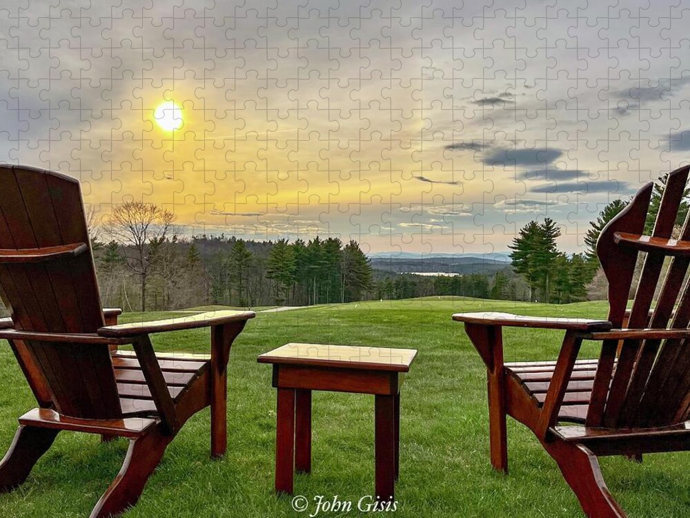  Jigsaw Puzzle featuring the photograph Sunset at LWGC by John Gisis
