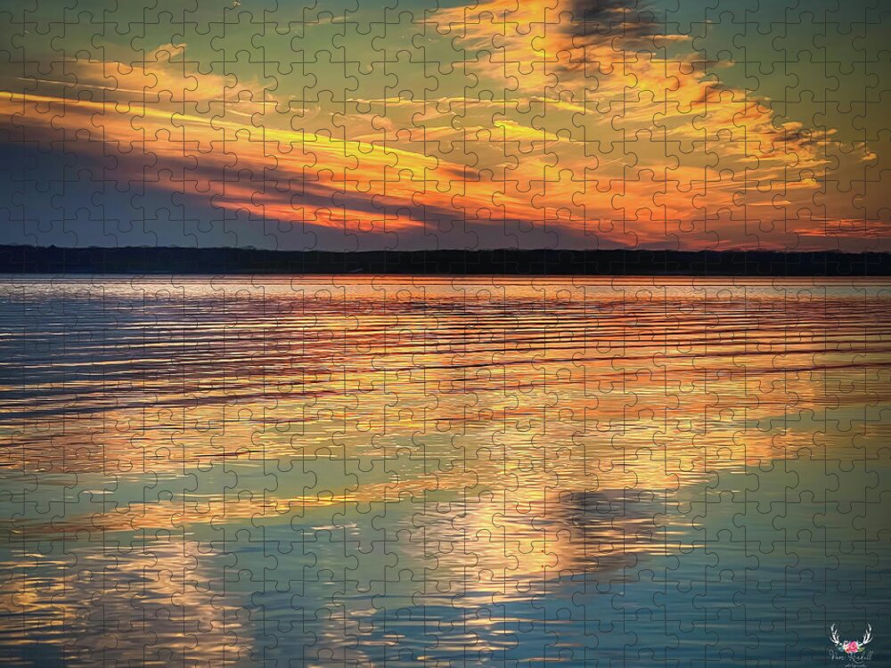 Sunset Jigsaw Puzzle featuring the photograph Sunset Glory by Pam Rendall