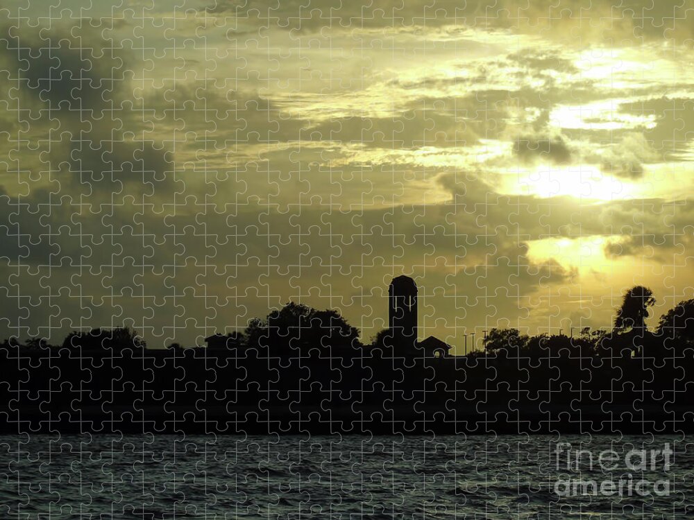 St Augustine Jigsaw Puzzle featuring the photograph Sunset Over The Castillo by D Hackett