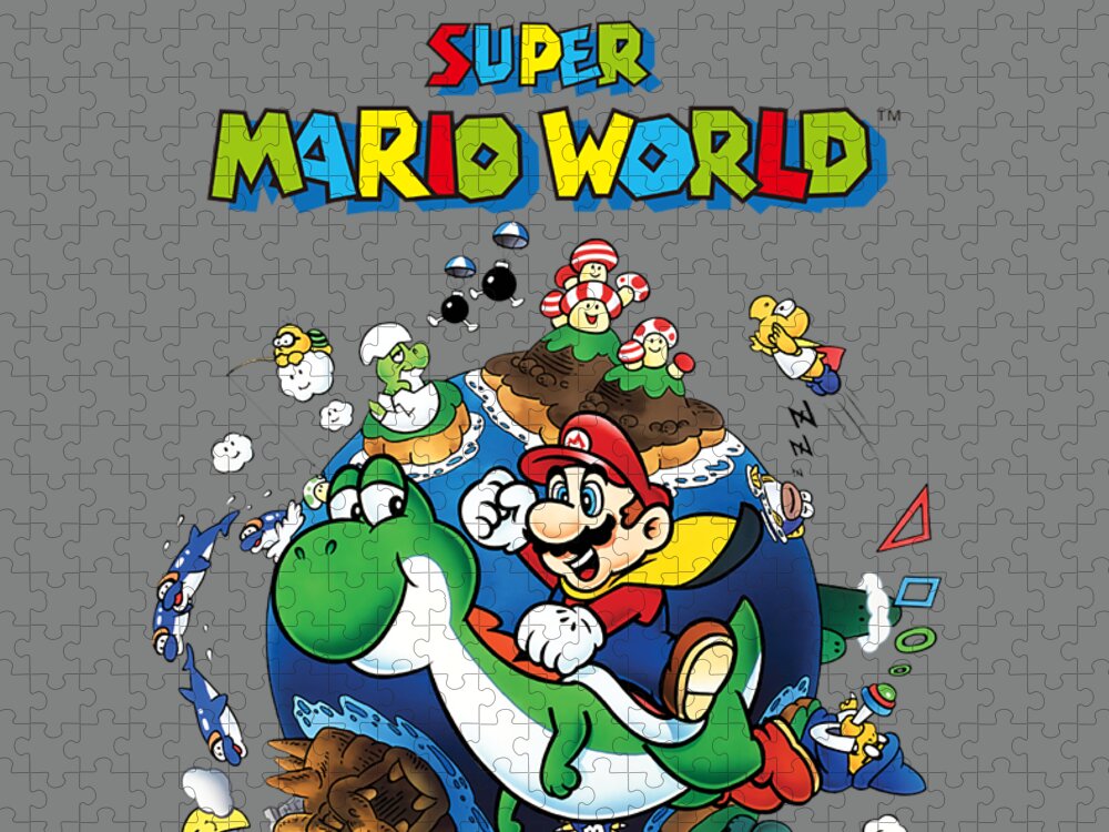 Super Mario World Yoshi Mario Around The World Jigsaw Puzzle by Sunnin  Fionn - Pixels