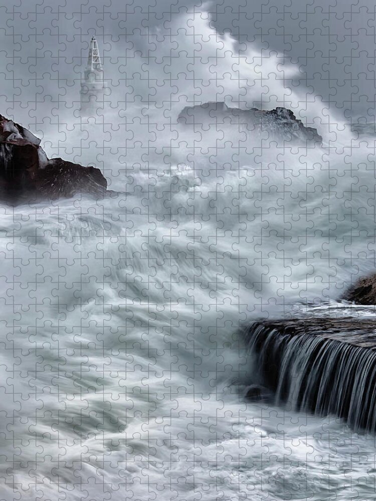 Ahtopol Jigsaw Puzzle featuring the photograph Swallowed By The Sea by Evgeni Dinev