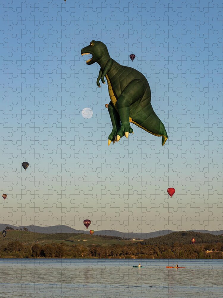 Canberra Jigsaw Puzzle featuring the photograph T-Rex by Ari Rex