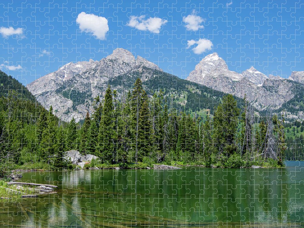 Nature Jigsaw Puzzle featuring the photograph Taggart Lake by Rose Guinther