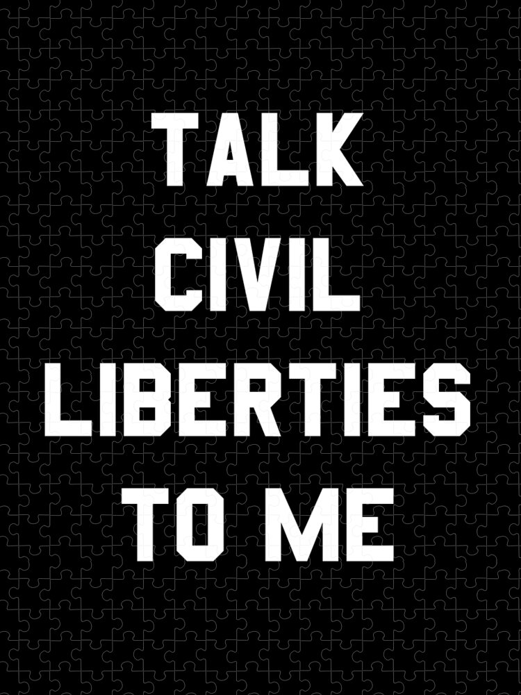 Funny Jigsaw Puzzle featuring the digital art Talk Civil Liberties To Me by Flippin Sweet Gear