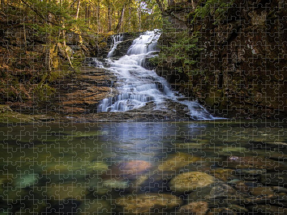 Tama Jigsaw Puzzle featuring the photograph Tama Fall Spring Reflections by White Mountain Images