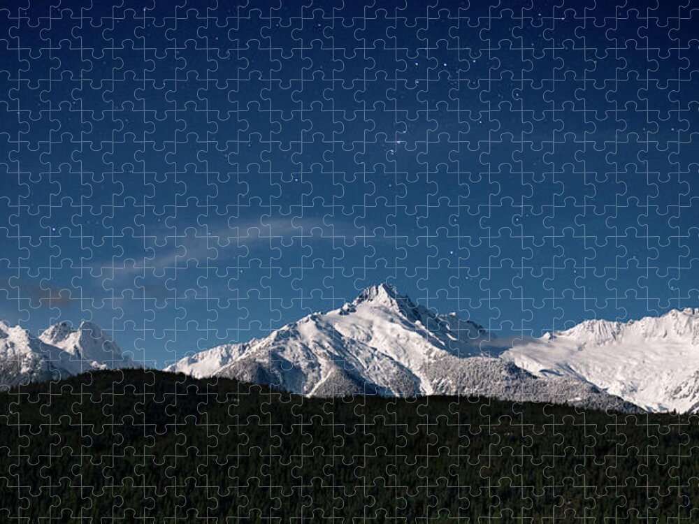 617 Jigsaw Puzzle featuring the photograph Tantulas Mountain Range Stars by Sonny Ryse
