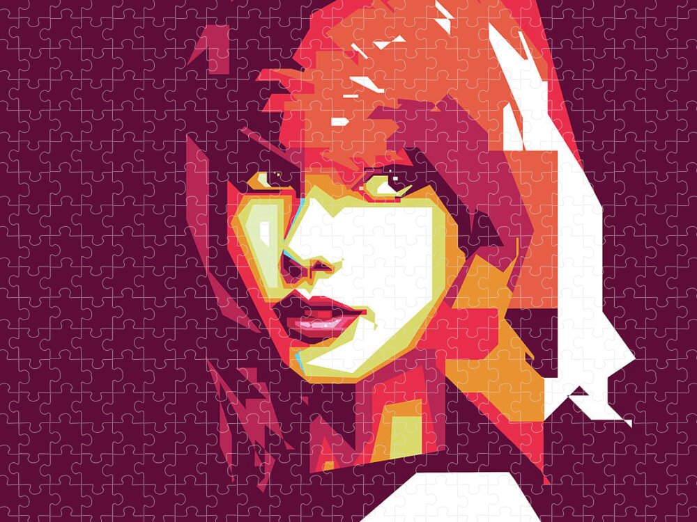 Taylor Swift Pop Art Patchwork Portrait Jigsaw Puzzle