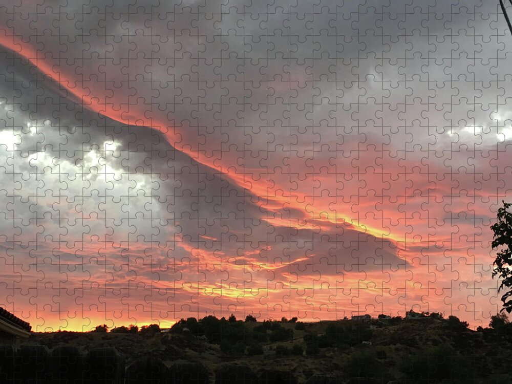 Spectacular Sunset Jigsaw Puzzle featuring the photograph Temecula Sunset by Roxy Rich