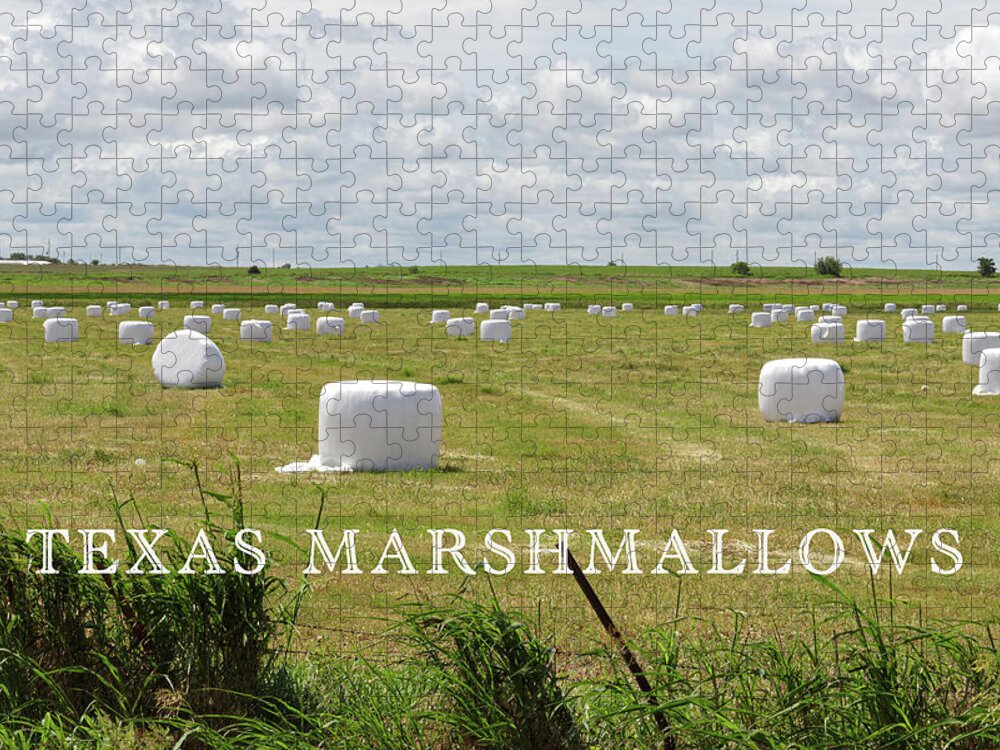 Harvest Jigsaw Puzzle featuring the photograph Texas Marshmallows by Steve Templeton