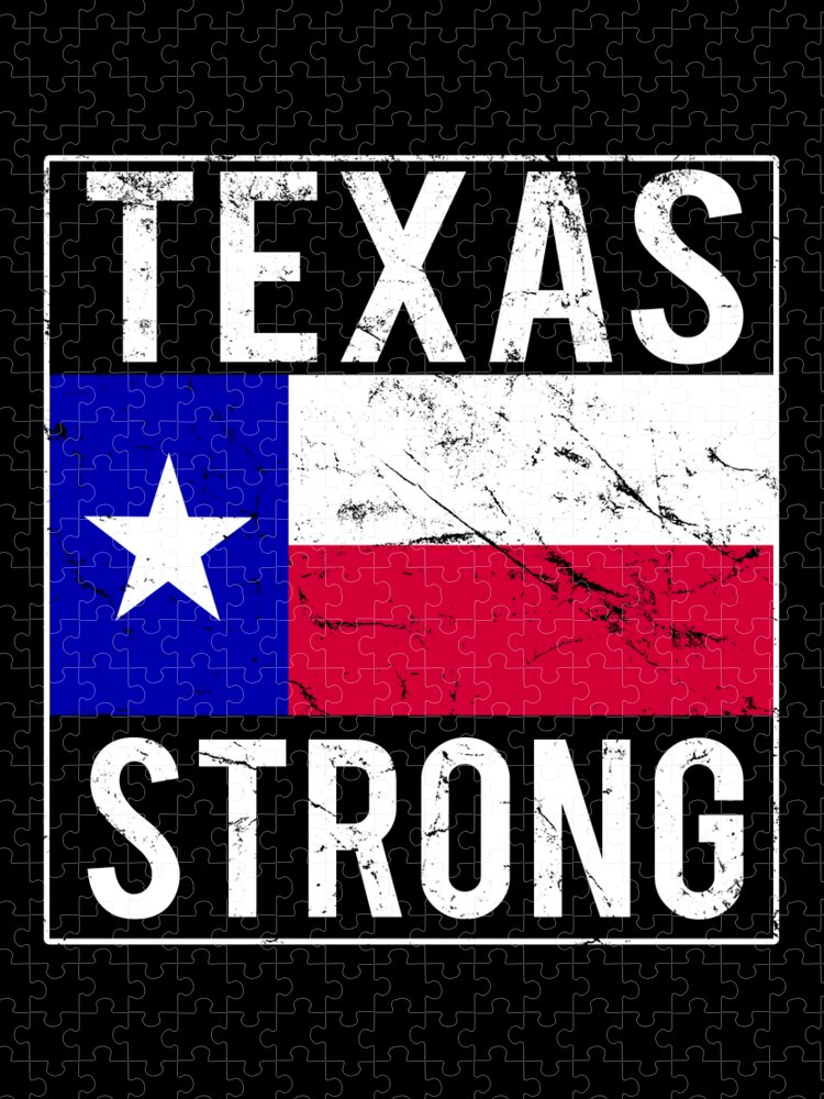 Funny Jigsaw Puzzle featuring the digital art Texas Strong by Flippin Sweet Gear