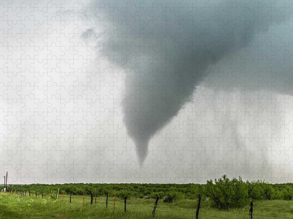 Tornado Jigsaw Puzzle featuring the photograph Texas Tornado by Marcus Hustedde