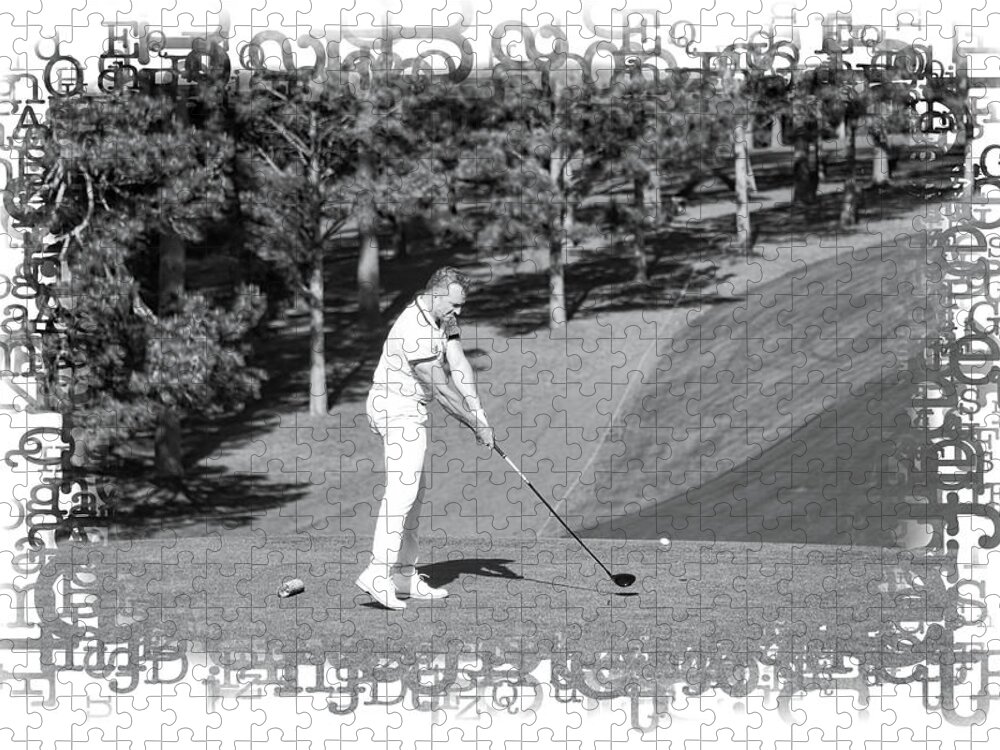 Golf Jigsaw Puzzle featuring the digital art The A-B-Cs of Golf by John Kirkland