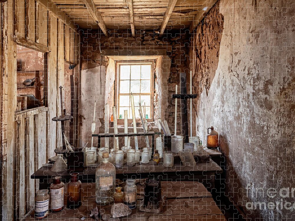 Architecture Jigsaw Puzzle featuring the photograph The Assay Room by Sandra Bronstein