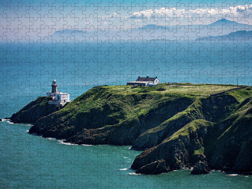 Baily Jigsaw Puzzle featuring the photograph The Baily Lighthouse - Howth, Dublin by John Soffe