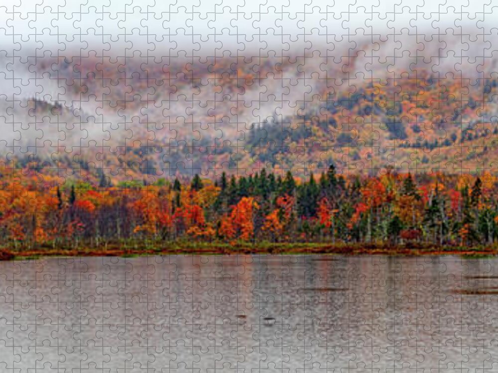 Fog Jigsaw Puzzle featuring the photograph The Basin in Fog by Jeff Folger