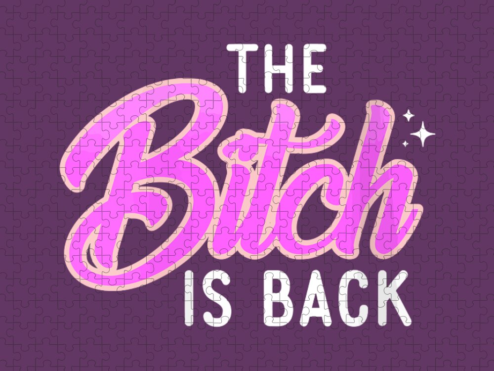 Boss bitch typography with pink background Stock Illustration