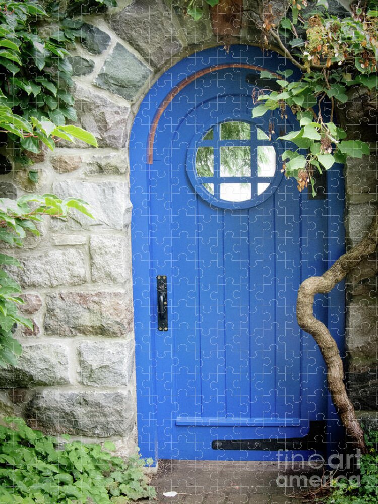 Door Jigsaw Puzzle featuring the photograph The Blue Door by Rich S