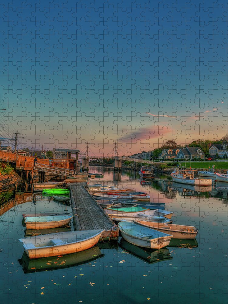Perkins Cove Jigsaw Puzzle featuring the photograph The Boats of Perkins Cove by Penny Polakoff