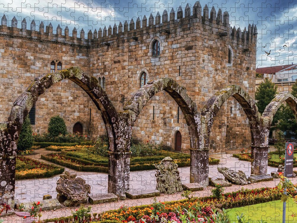 Portugal Jigsaw Puzzle featuring the photograph The Braga Archbishop's Palace by Micah Offman