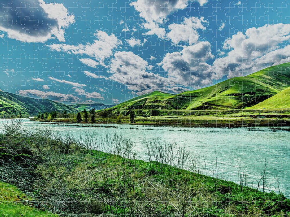 The Clearwater River Jigsaw Puzzle featuring the photograph The Clearwater River by David Patterson